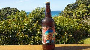 Ballast Point Sculpin IPA Bottle with a view