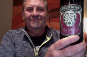 Man needing shave shares beer picture