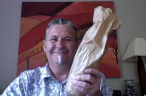 It's in a brown bag, how I've fallen.