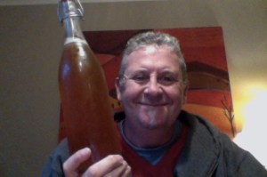 Orange like a fake tan