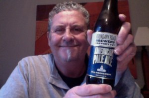 A man about to have a commercial beer.... 