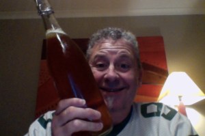 Fresh hop makes a man smile