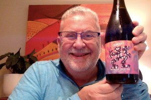 Phil and a beer as big as his head!